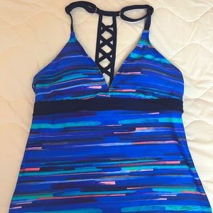 Title Nine Rip Tide Tankini Top - Crayon Stripe